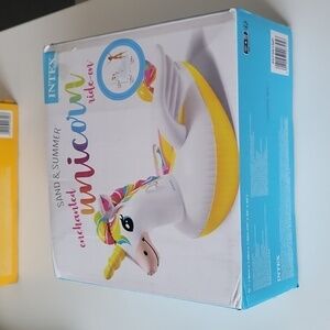 New intex Sand and summer enchanted unicorn 🦄 ride on